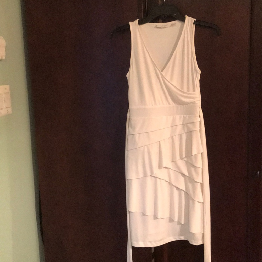 New York & Company White Mini Dress